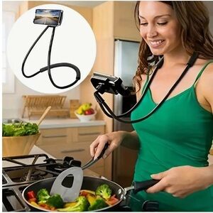 2 x Flexible Black Phone Handsfree Holder